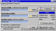 HTML2Zip screenshot